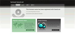 Desktop Screenshot of bertrand-benoit.net